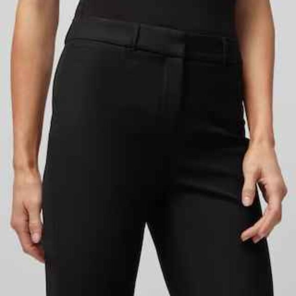 NWT WHBM® Elle Slim Trouser Comfort Stretch Pant Black size 00 - Picture 3 of 6